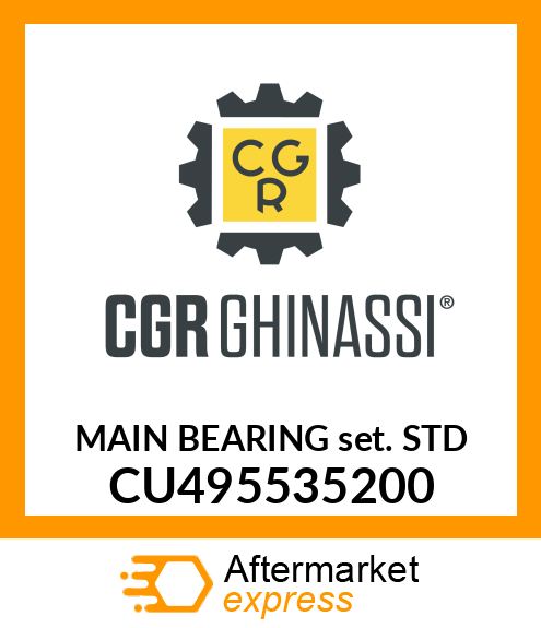 MAIN BEARING SET STD CU495535200