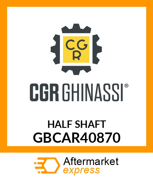 HALF SHAFT GBCAR40870