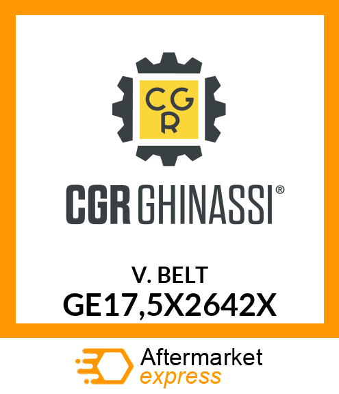 V. BELT GE17,5X2642X