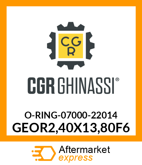 O-RING-07000-22014 GEOR2,40X13,80F6