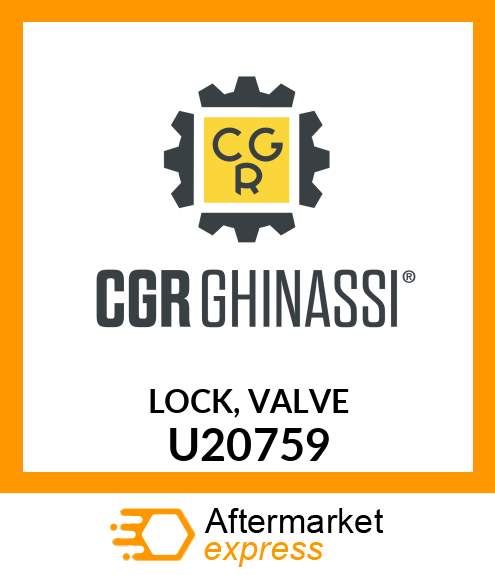 LOCK, VALVE U20759