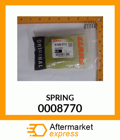 Spare part 0008770 + SPRING