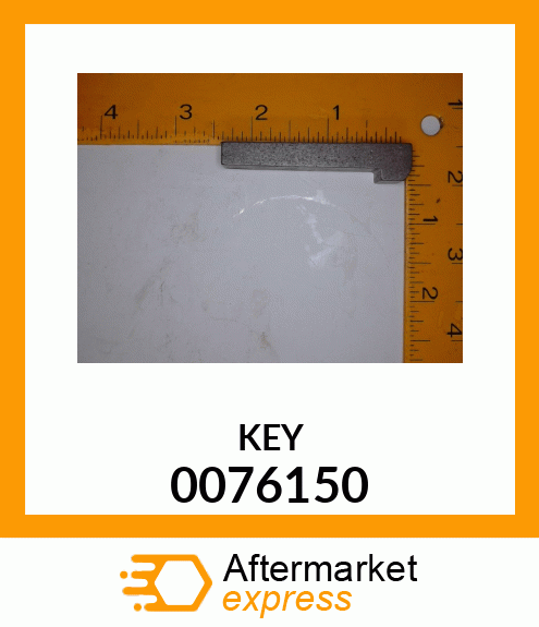 Spare part 0076150 + KEY