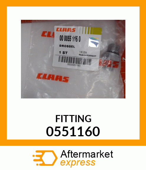 Spare part 0551160 + FITTING