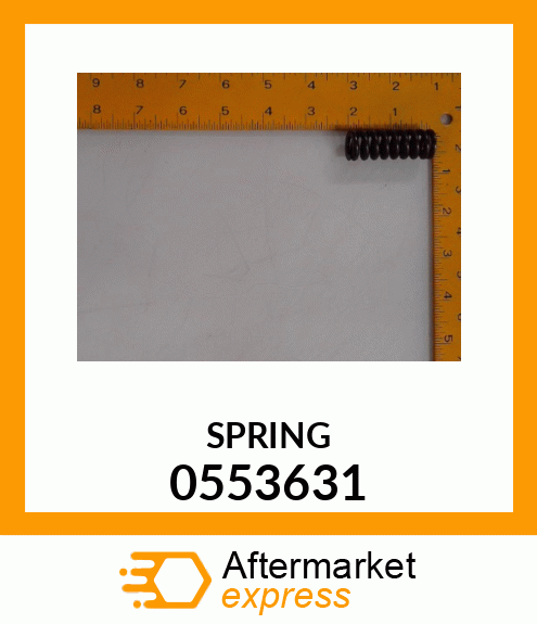 Spare part 0553631 + SPRING