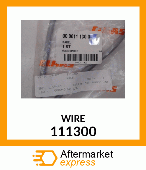 Spare part 111300 + WIRE