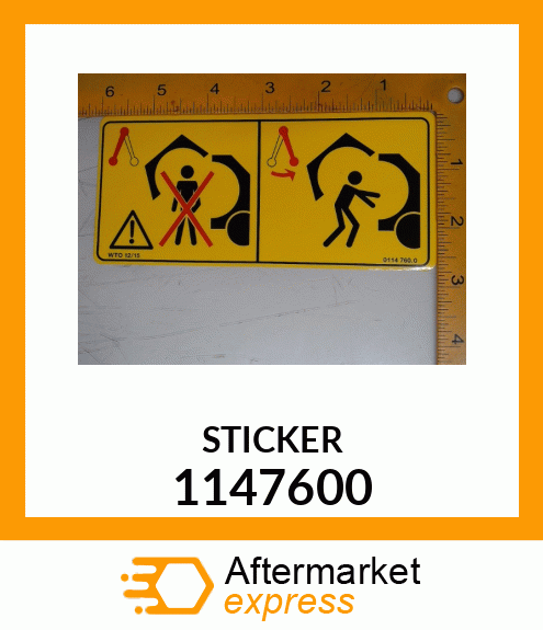 Spare part 1147600 + STICKER