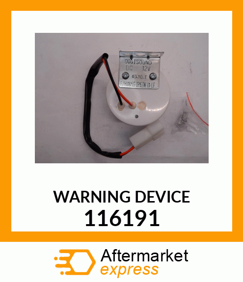 Spare part 116191 + WARNING_DEVICE_