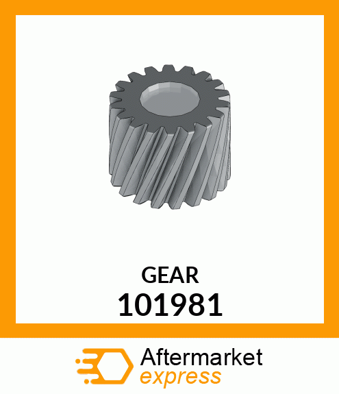 Spare part 101981 + GEAR