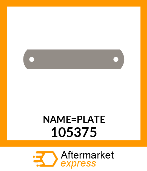 Spare part 105375 + NAME_PLATE