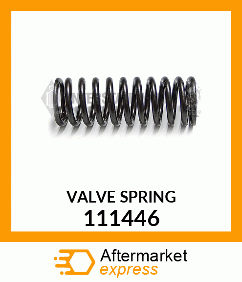 Spare part 111446 + VALVE SPRING