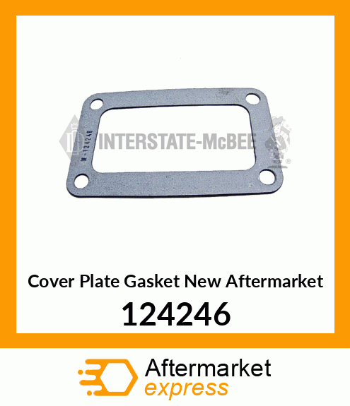 Cover Plate Gasket New Aftermarket 124246