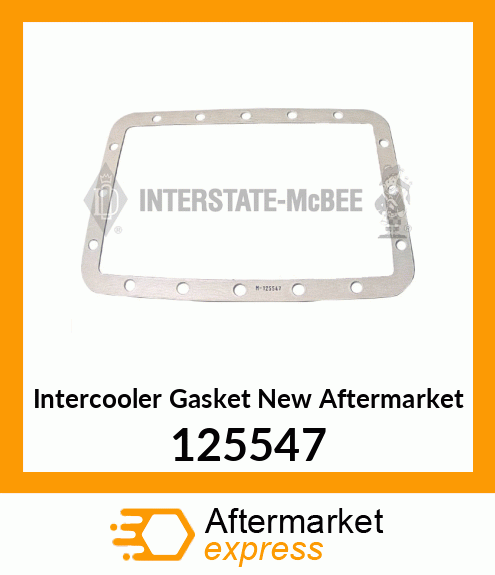 Intercooler Gasket New Aftermarket 125547