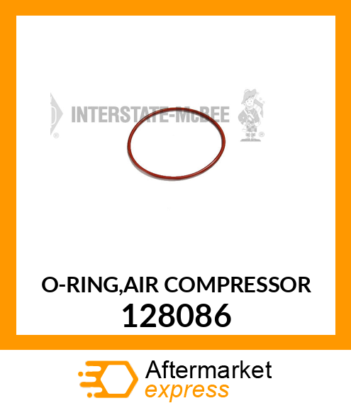 Spare part 128086 + O-RING,AIR COMPRESSOR