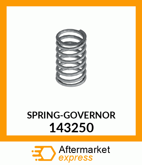 Spare part 143250 + SPRING-GOVERNOR