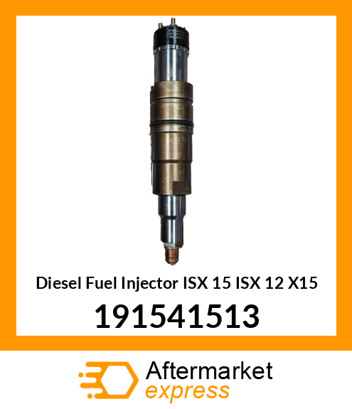 Remanufactured injector for engine ISX X15 191541513