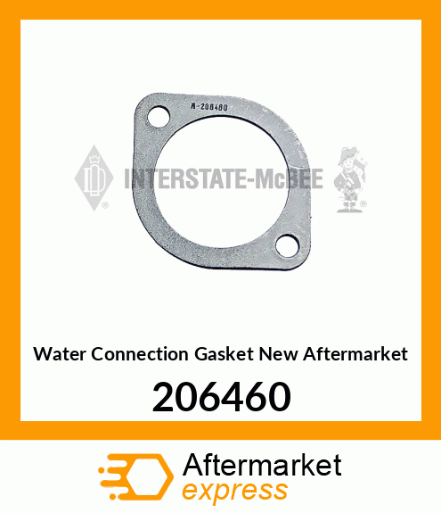 Water Connection Gasket New Aftermarket 206460