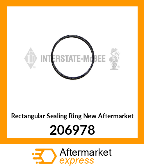 Rectangular Sealing Ring New Aftermarket 206978