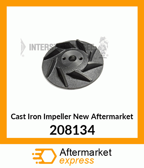 Cast Iron Impeller New Aftermarket 208134