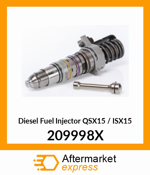 Remanufactured injector for engine ISX / HPI 209998X