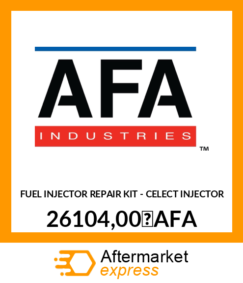 FUEL INJECTOR REPAIR KIT - CELECT INJECTOR 26104,00 AFA