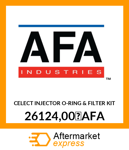 CELECT INJECTOR O-RING & FILTER KIT 26124,00 AFA