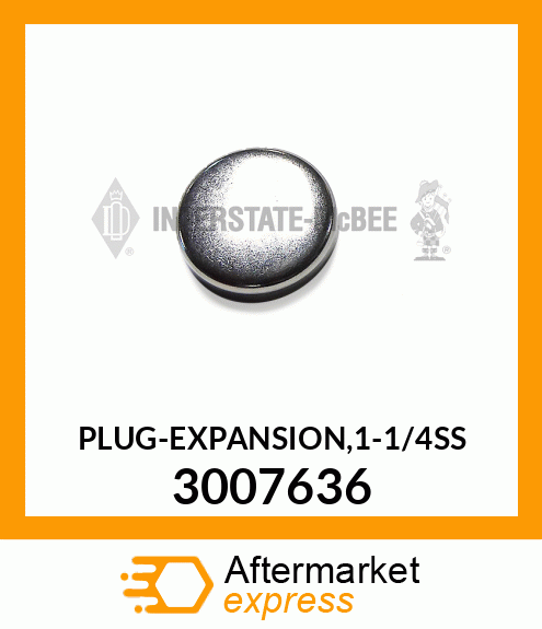 Plug-Expansion,1-1/4"Ss 3007636