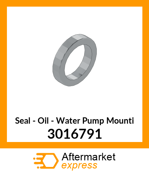 Oil Seal New Aftermarket 3016791