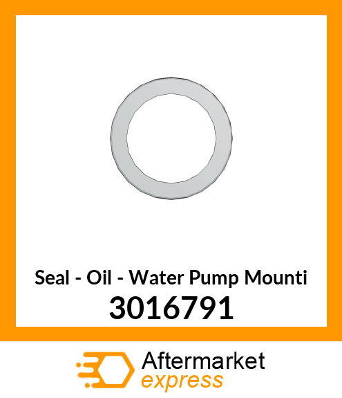 Oil Seal New Aftermarket 3016791