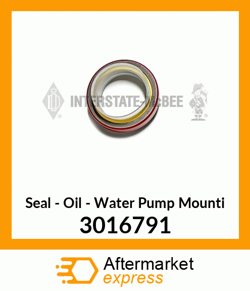 Oil Seal New Aftermarket 3016791