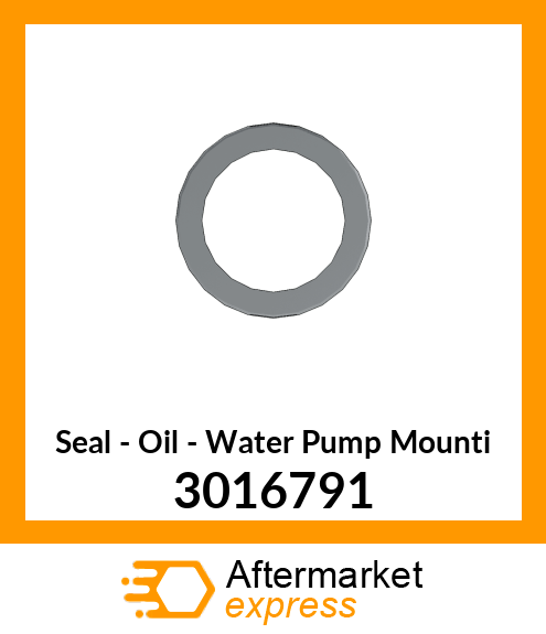 Oil Seal New Aftermarket 3016791