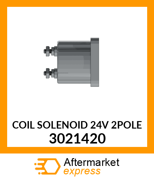 COIL SOLENOID 24V 2POLE 3021420