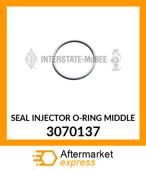 SEAL INJECTOR O-RING MIDDLE 3070137