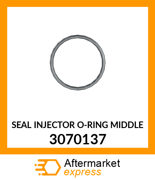 SEAL INJECTOR O-RING MIDDLE 3070137