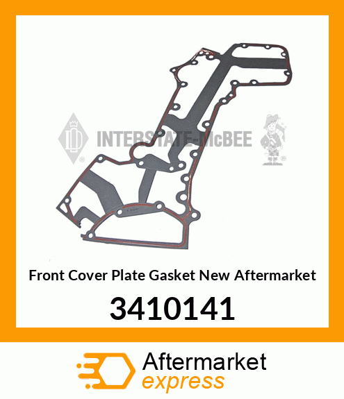 Front Cover Plate Gasket New Aftermarket 3410141
