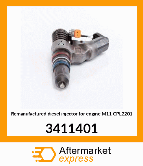 Remanufactured diesel injector for engine M11 CPL2201 3411401