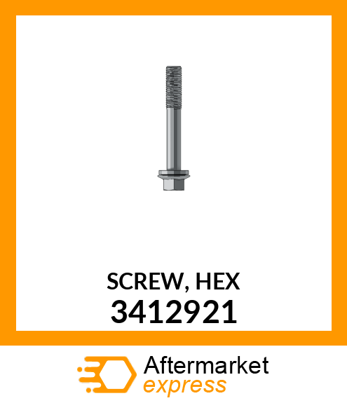 SCREW,HEX 3412921