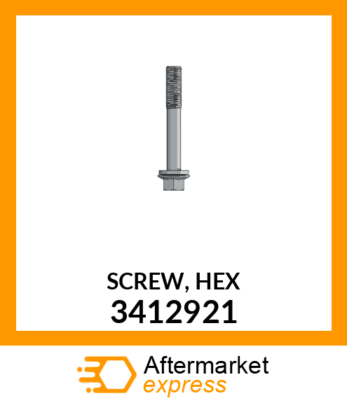 SCREW,HEX 3412921