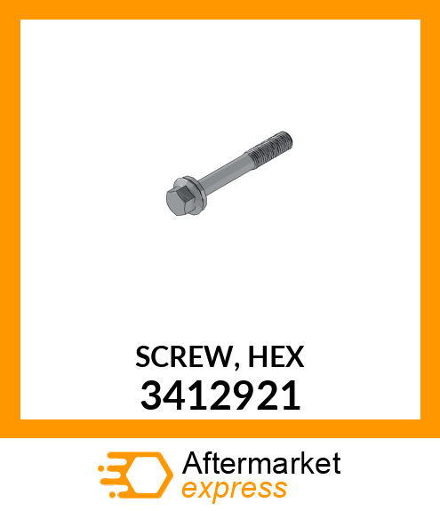 SCREW,HEX 3412921