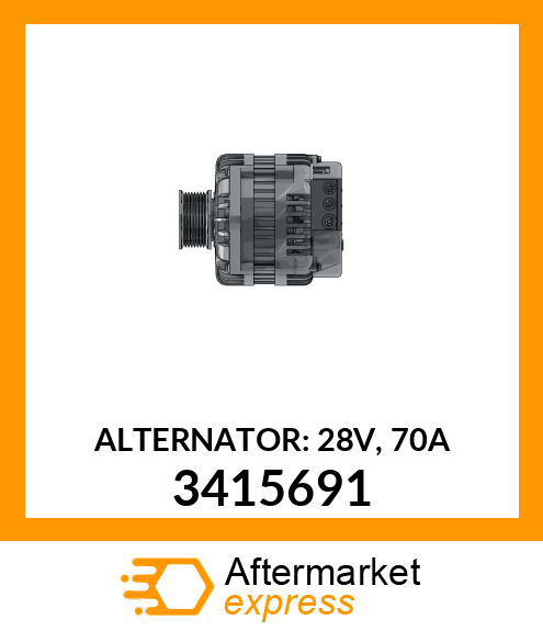 Alternator 28V 70A 3415691