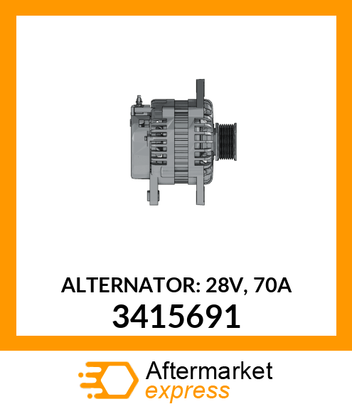 Alternator 28V 70A 3415691