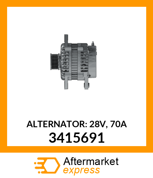 Alternator 28V 70A 3415691