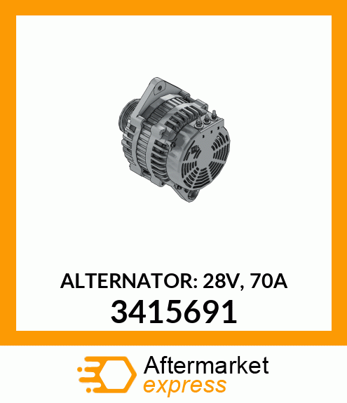 Alternator 28V 70A 3415691