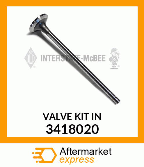 VALVE KIT IN 3418020