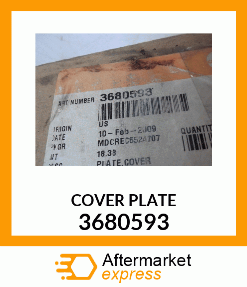 COVER PLATE 3680593