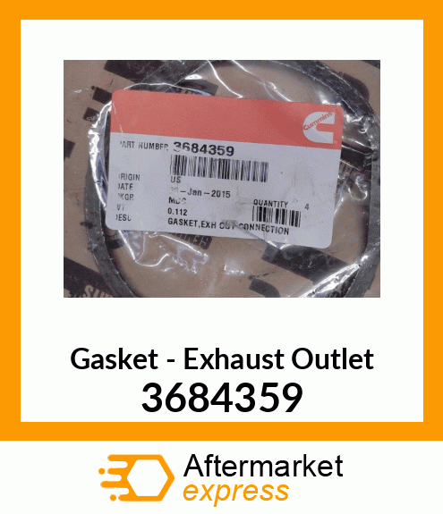 Outlet Gasket New Aftermarket 3684359