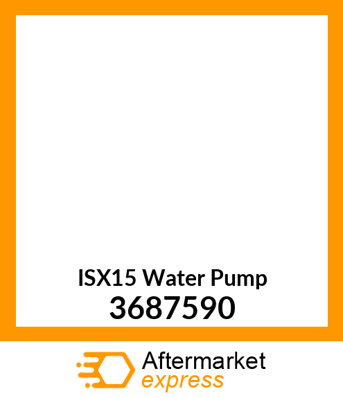 ISX15 Water Pump 3687590