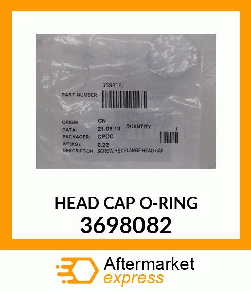 HEAD CAP O-RING 3698082