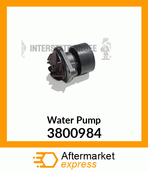 WATER PUMP AND SEAL 3800984