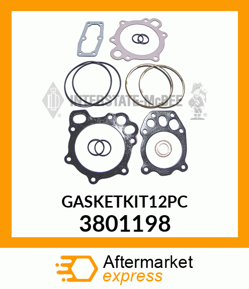 GASKETKIT12PC 3801198